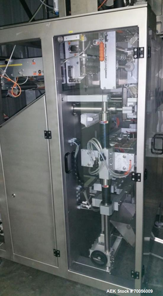 Used Viking Masek Model HBV4C Stick Pack Form, Fill and Seal Machine.