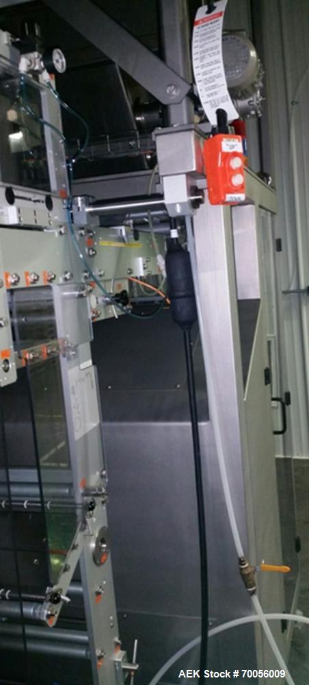 Used Viking Masek Model HBV4C Stick Pack Form, Fill and Seal Machine.