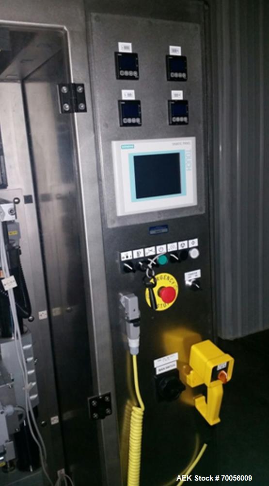 Used Viking Masek Model HBV4C Stick Pack Form, Fill and Seal Machine.