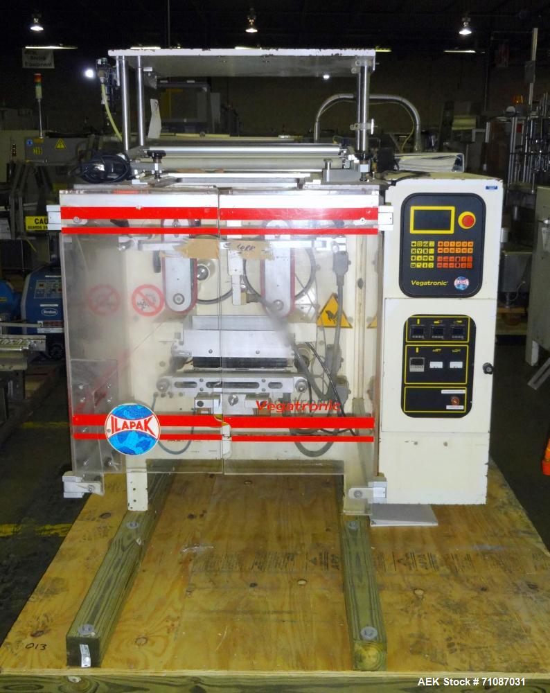 Used- Ilapak Vegatronic Model VT-300-P Vertical Form, Fill & Seal Machine