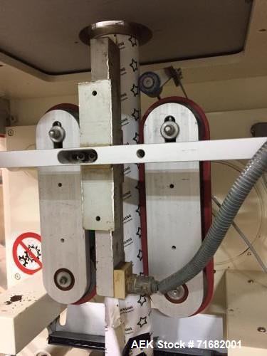 Used Ilapak Model Vegatronic VT-300-P Vertical Form Fill and Seal Machine. Capable of speeds up to 120 bags per minute. Bag size range: width- 50mm - 270mm, length - 60mm - 270mm single stroke or 500...