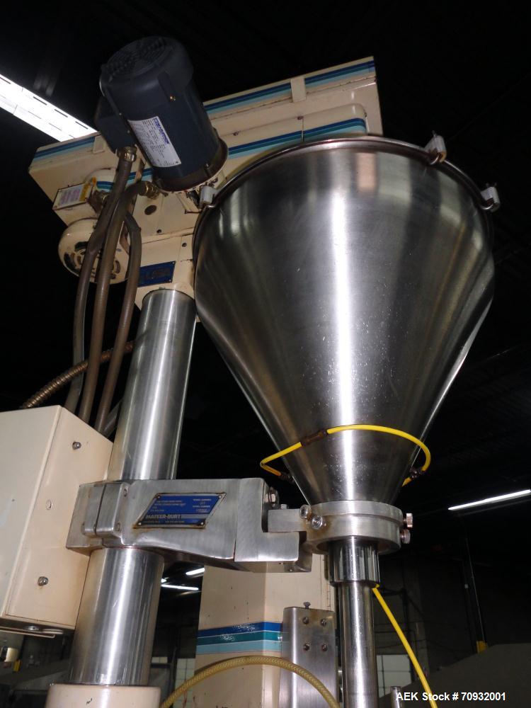 Used Keypak V200B Vertical Form Fill Seal Machine with Mateer 1900 Auger Filler