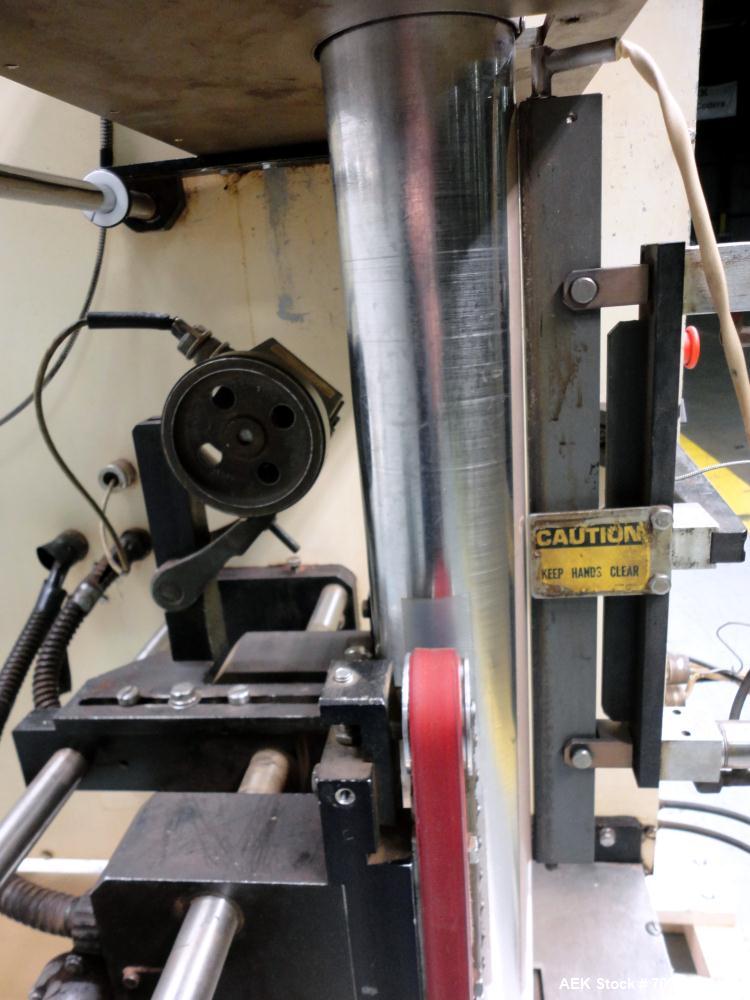 Used Keypak V300B Vertical Form Fill Seal Machine with Mateer 1900 Auger Filler