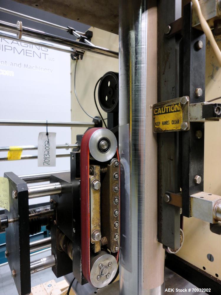 Used Keypak V300B Vertical Form Fill Seal Machine with Mateer 1900 Auger Filler