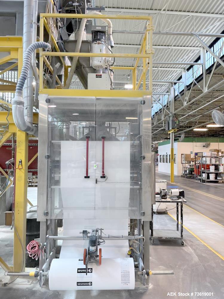 Used Matrix Packaging Pro Series 201823 Vertical Form Fill Seal Machine with All-Fill Auger Filler