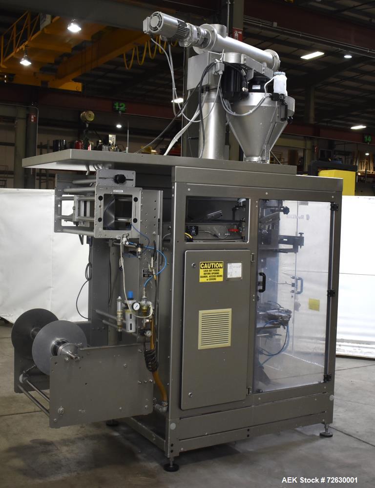 Used- Rovema Model VPI-260 Vertical Form Fill and Seal Machine with Auger Filler. Capable of speeds up to 120 BPM (depending...