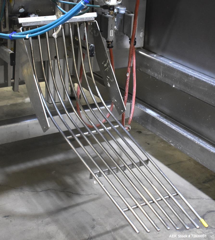 Used Rovema Model VPI-260 Vertical Form Fill and Seal Machine with Auger Filler. Capable of speeds up to 120 BPM (depending on application). Bag Size Range from: 2-3/8" - 10-7/32" or 60mm - 260mm (wi...