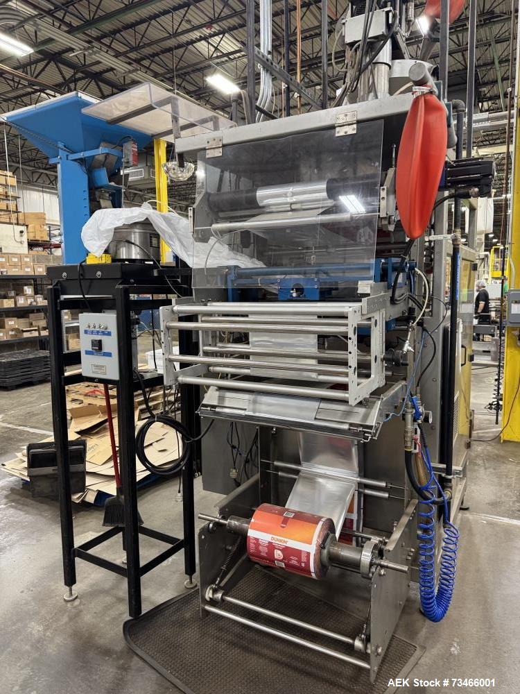 Used Rovema VFFS Packaging Machine – 120 PPM, Print Reg, Servo Drive, Allen Bradley Controls