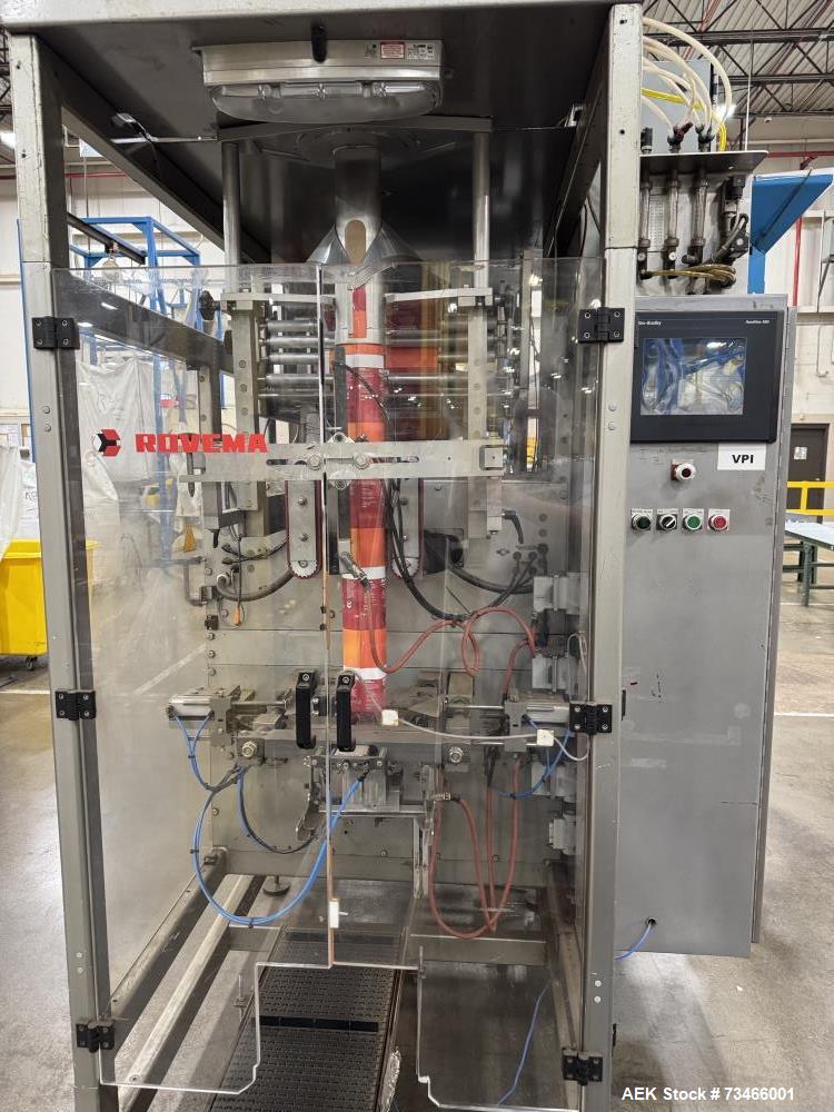 Used Rovema VFFS Packaging Machine – 120 PPM, Print Reg, Servo Drive, Allen Bradley Controls