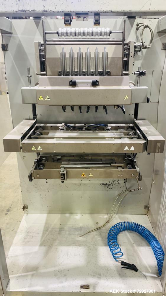 Used- INVpack Model SP6 Vertical 6 Lane Form Fill Seal For Stick Packs with Auger Filler. Capable of speeds up to 360 stick ...