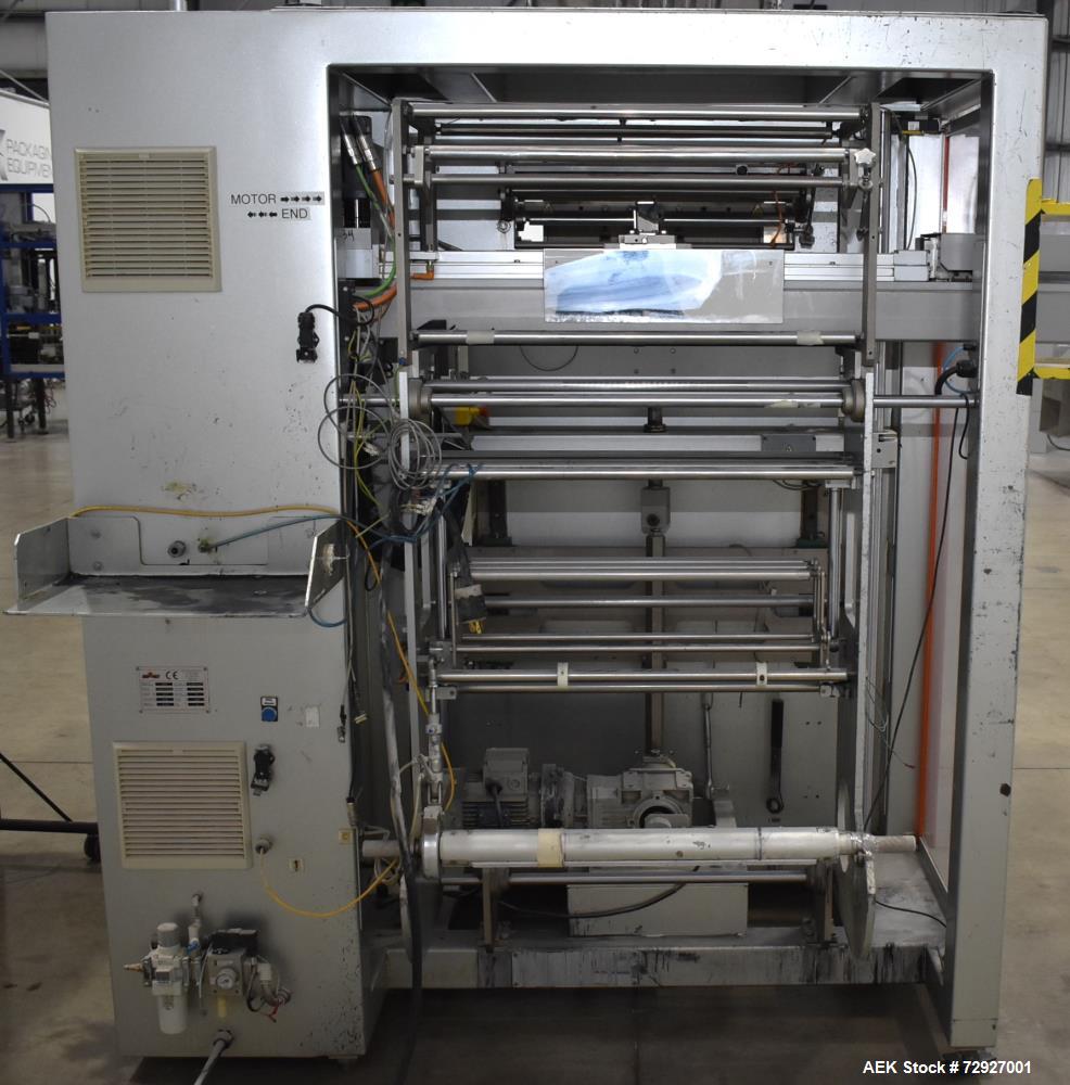 Used- INVpack Model SP6 Vertical 6 Lane Form Fill Seal For Stick Packs with Auger Filler. Capable of speeds up to 360 stick ...