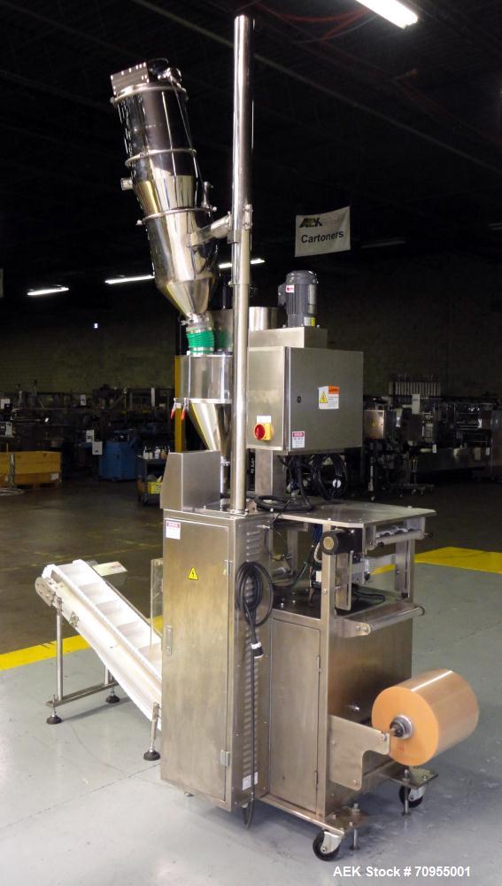 Used Telesonic Model SB-500 Vertical Form Fill and Seal Machine