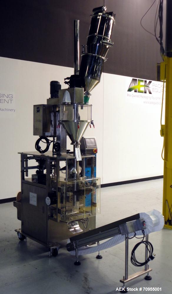 Used Telesonic Model SB-500 Vertical Form Fill and Seal Machine