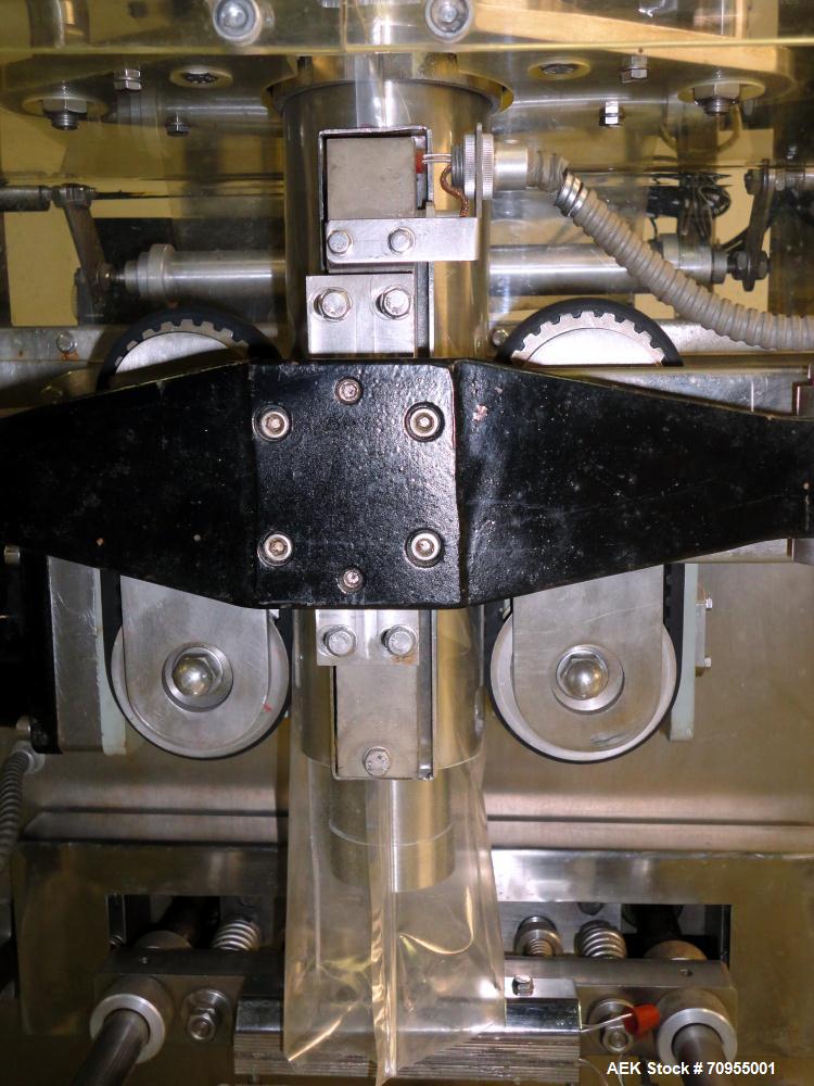 Used Telesonic Model SB-500 Vertical Form Fill and Seal Machine