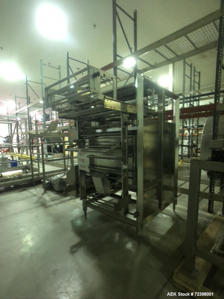 Used Viking Masek Model ES400 Vertical Form Fill Seal with Image Auger Filler. Capable of speeds up to 60 bags per minute. Bag size range: 100mm - 400mm (width) x 100mm - 600mm (length). Heat seal ja...