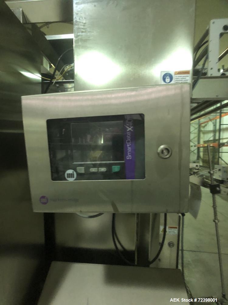 Used Viking Masek Model ES400 Vertical Form Fill Seal with Image Auger Filler. Capable of speeds up to 60 bags per minute. Bag size range: 100mm - 400mm (width) x 100mm - 600mm (length). Heat seal ja...