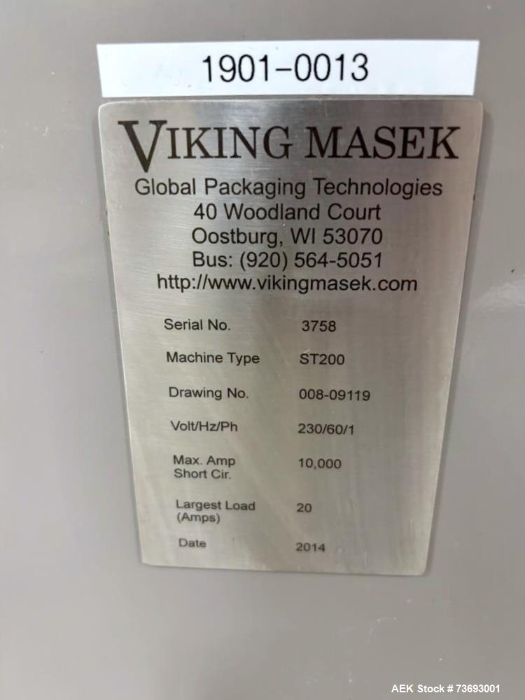Used Viking Masek ST-200 Dual Lane Vertical Stick Pack Machine – 2-Lane Powder Packaging System
