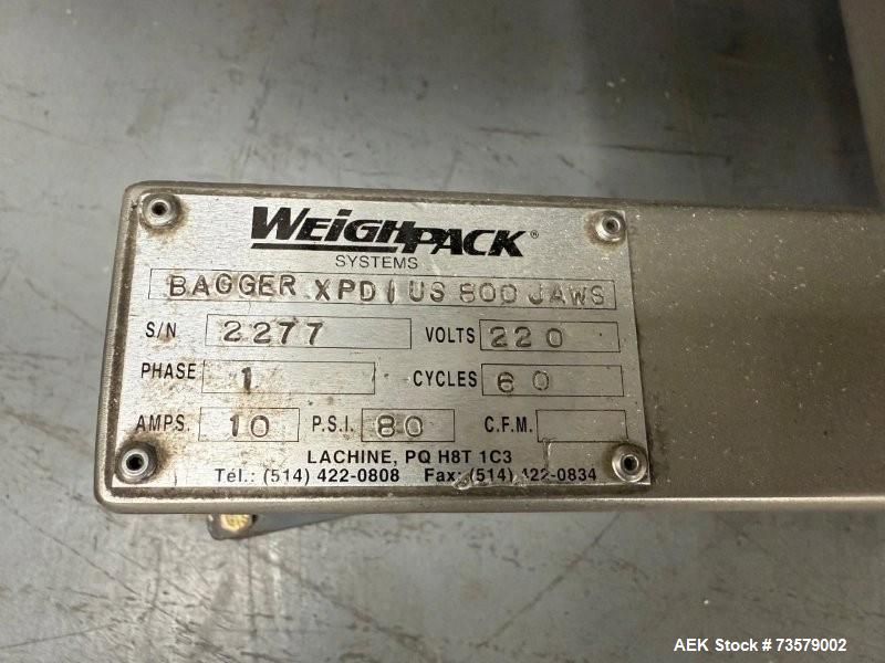 Used Weighpack Xpdius 800 VFFS Machine | Up to 90 BPM | 3"–12" Bags | With Weighpack Model 200 Auger Filler