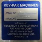 Used- Key Pack Model V400S Vertical Form Fill Seal Machine