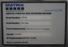 Matrix Orion Vertical Bagger with All Fill Servo Auger Filler and Thermal Date C