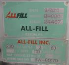 Used Matrix Packaging Pro Series 201823 Vertical Form Fill Seal Machine with All-Fill Auger Filler