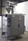 Used Rovema Model VPI-260 Vertical Form Fill and Seal Machine with Auger Filler. Capable of speeds up to 120 BPM (depending on application). Bag Size Range from: 2-3/8