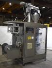 Used Rovema Model VPI-260 Vertical Form Fill and Seal Machine with Auger Filler. Capable of speeds up to 120 BPM (depending on application). Bag Size Range from: 2-3/8