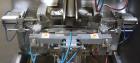 Used Rovema Model VPI-260 Vertical Form Fill and Seal Machine with Auger Filler. Capable of speeds up to 120 BPM (depending on application). Bag Size Range from: 2-3/8