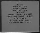Used Rovema Model VPI-260 Vertical Form Fill and Seal Machine