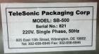 Used Telesonic Model SB-500 Vertical Form Fill and Seal Machine