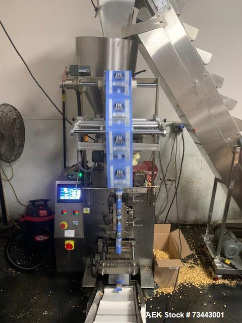 Used APM Vertical Form Fill Seal (VFFS) Packaging Machine – Small Format, Stainless Steel, Food-Grade, Touchscreen HMI