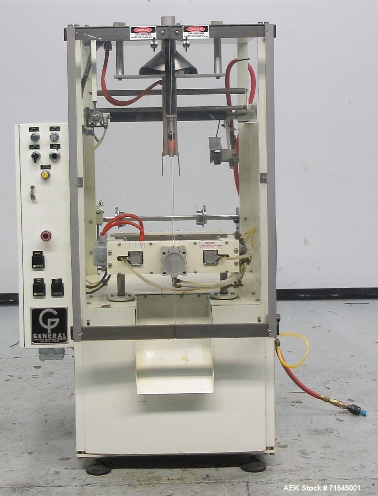 Used General Packaging Entrada Model El LC Vertical Form Fill Seal Machine