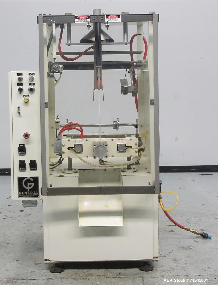 Used- General Packaging Entrada Model El LC Vertical Form Fill Seal Machine