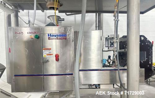 Used Hayssen Ultima 12-19HR Vertical Form Fill Seal Machine – SS Frame, AB Controls, SmartDate X40 Coder