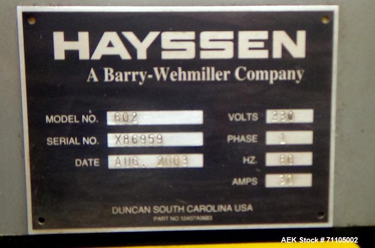 Used Hayssen Model 602 Vertical Form, Fill & Seal Machine