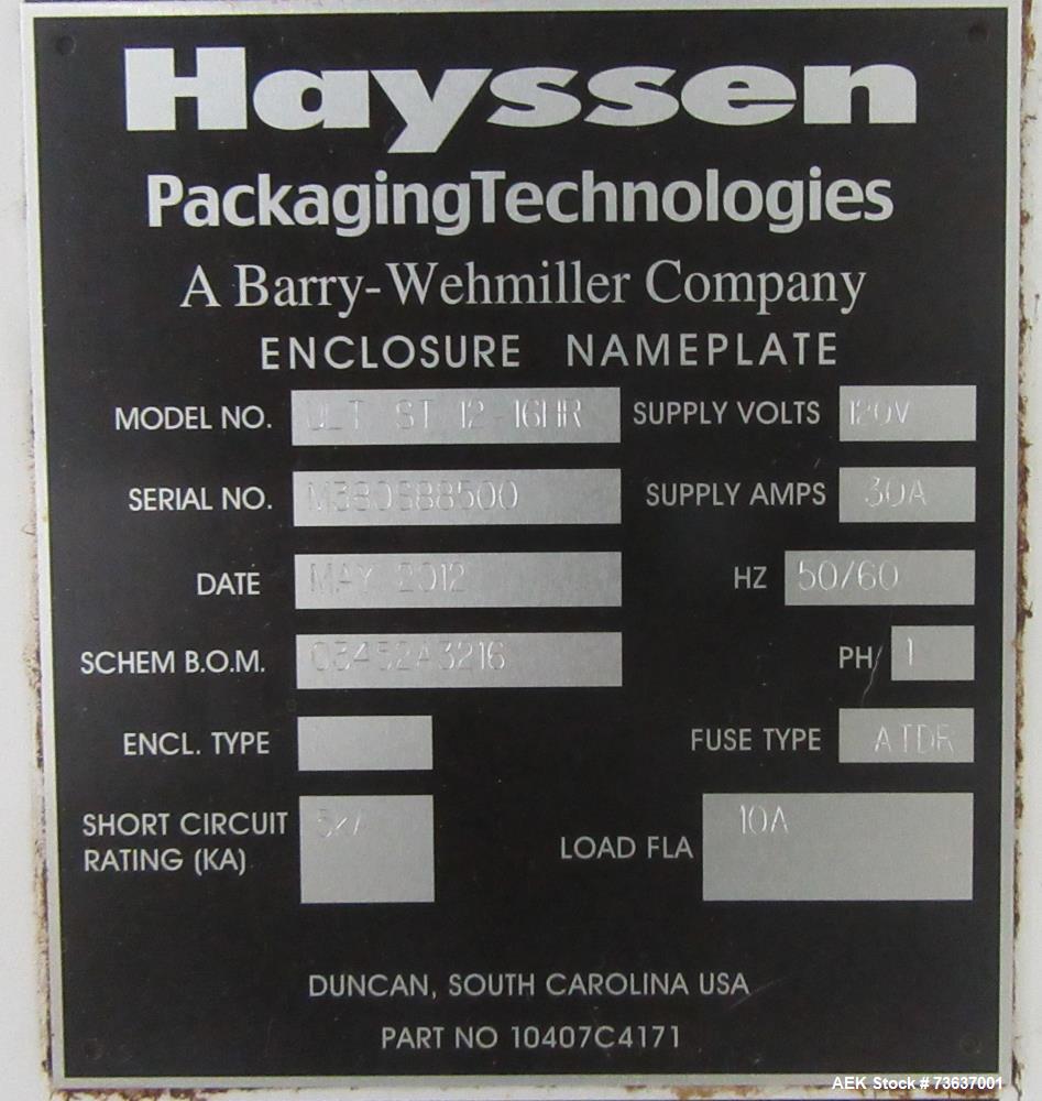 Used Hayssen Ultima ST Vertical Form Fill Seal Machine for Sale