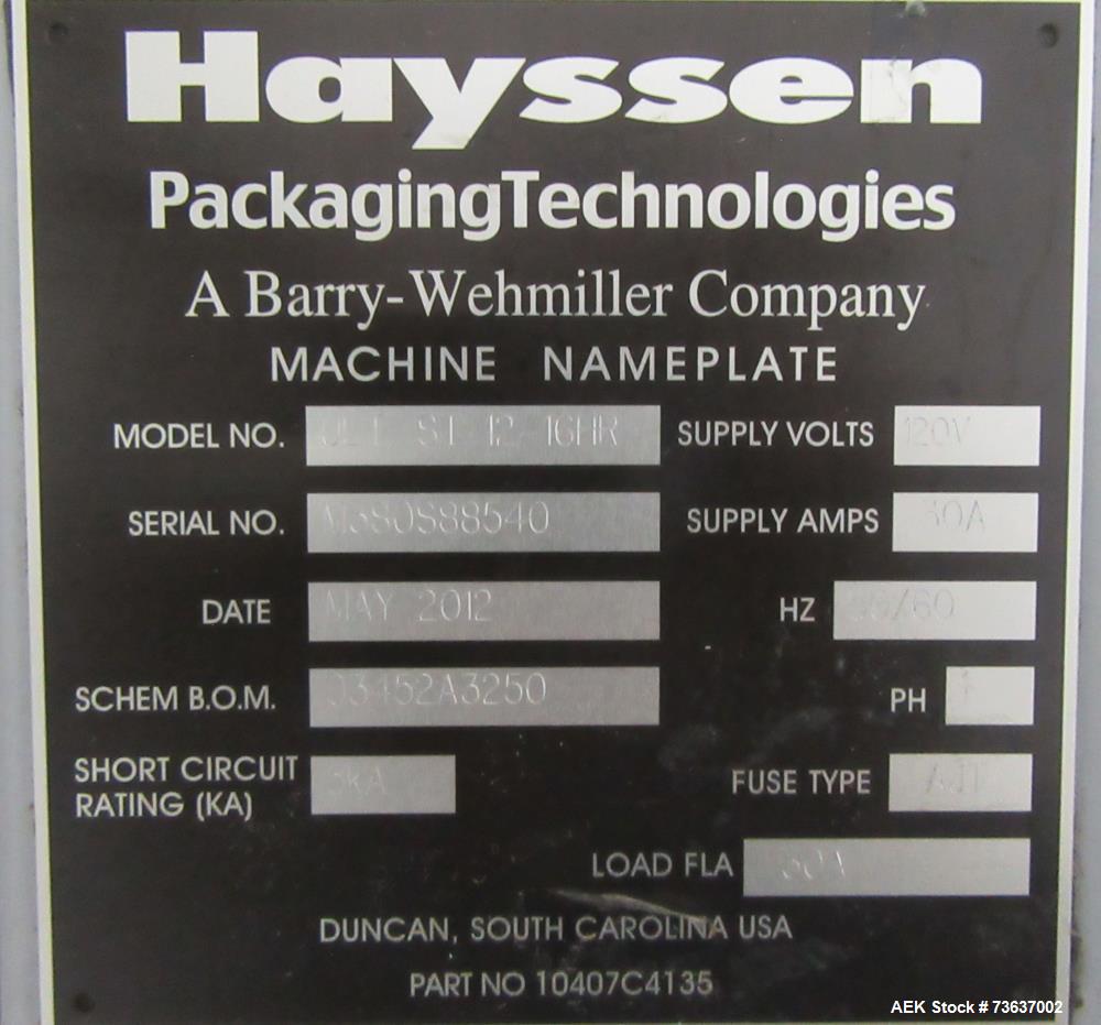 Hayssen Ultima ST VFFS Bagger with Allen Bradley PLC Controls