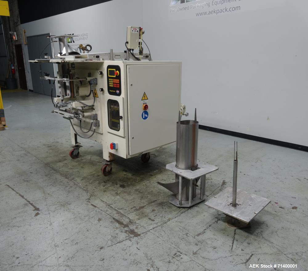 Used Ilapak Vegatronic Model VT400S Gas Flush, Hot Stamp, Gusseting Attachment