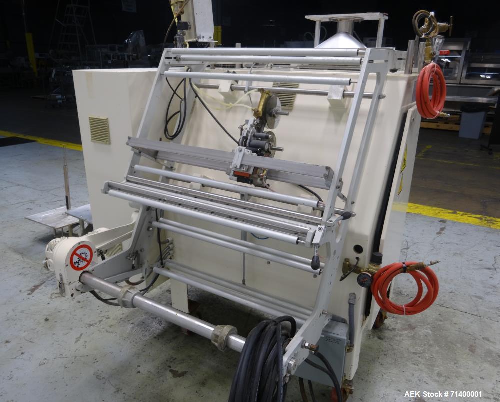 Used Ilapak Vegatronic Model VT400S Gas Flush, Hot Stamp, Gusseting Attachment