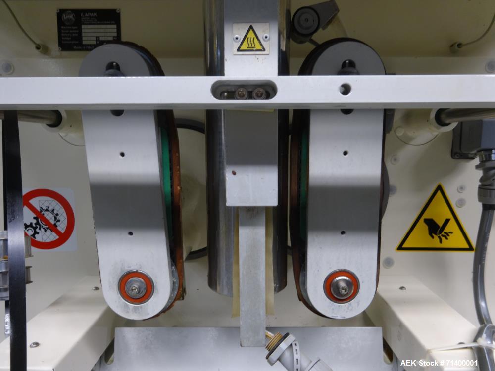 Used Ilapak Vegatronic Model VT400S Gas Flush, Hot Stamp, Gusseting Attachment