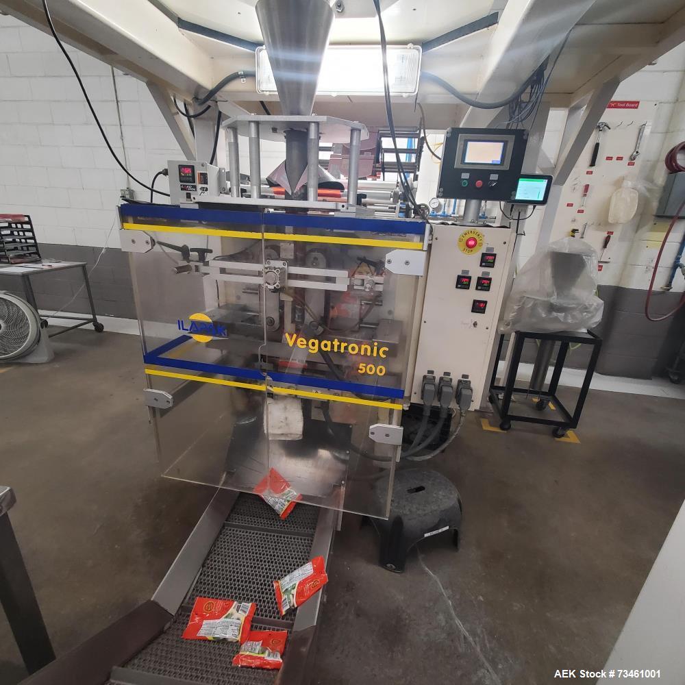 Used Ilapak VT-500 VFFS Machine – Up to 120 BPM, 270mm Bag Width, Auger Filler & Date Coder
