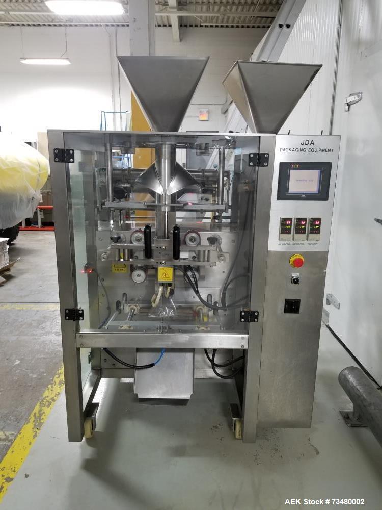 Used JDA Model 520 VFFS Machine – Stainless Steel, Up to 60 BPM, 4–12” Bags, Powder Packaging
