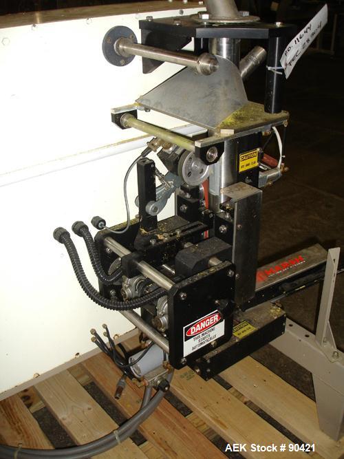 Used- Key Pak V-Series Flat Bottom Gussetting Vertical Form/Fill/Seal Machine, M