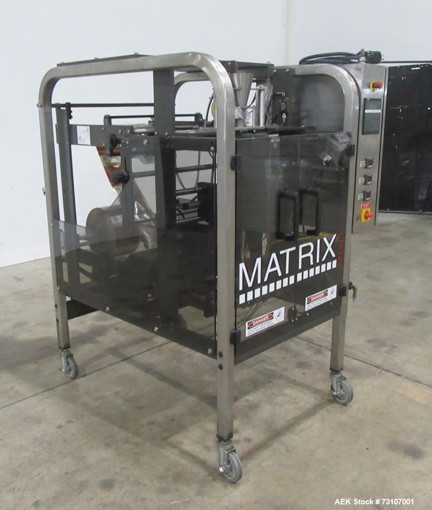 Used Matrix Model 916R Vertical Form Fill Seal Machine – 70 CPM, Snack Food Ready