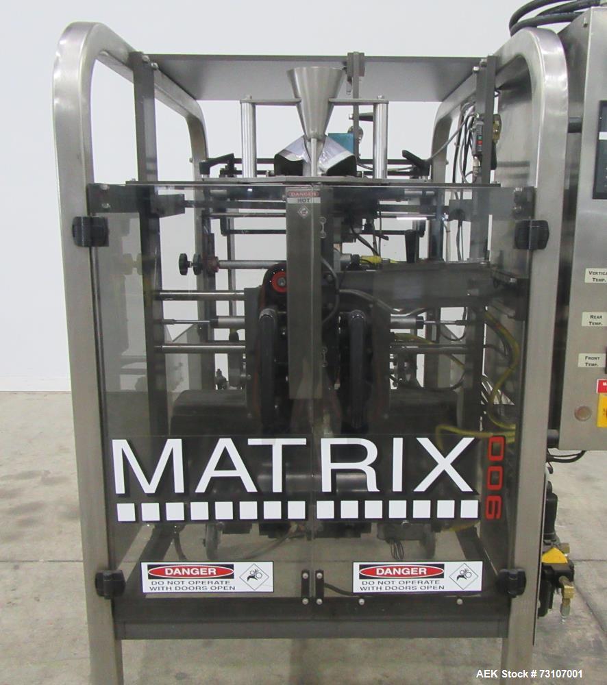 Used Matrix Model 916R Vertical Form Fill Seal Machine – 70 CPM, Snack Food Ready
