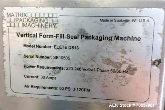 Matrix Model DS-13 Vertical FFS Bagger - High-Speed Packaging Solution