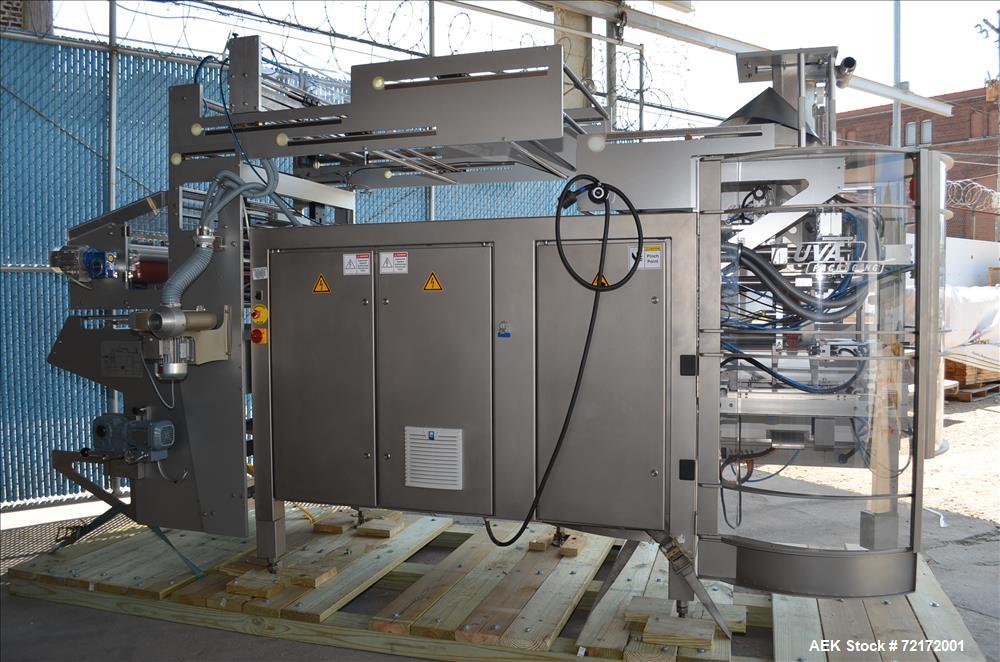 Used- UVA Packaging Vertical Form, Fill, and Seal Machine, Model N400TX