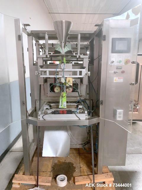 Used Ohlson VFFX-7311 Vertical Form Fill Seal Machine – 100 BPM, Stainless