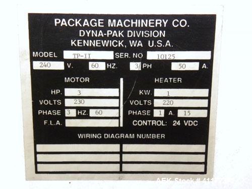 Used Package Machinery Transpack IIVertical Form Fill and Seal Machine