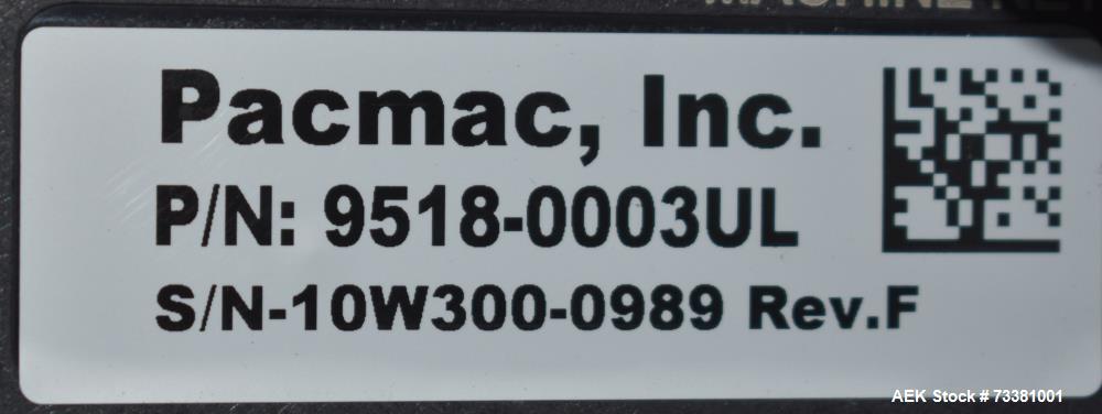 Used Pacmac 2015B Vertical Washdown Form Fill & Seal Machine – PLC Controlled